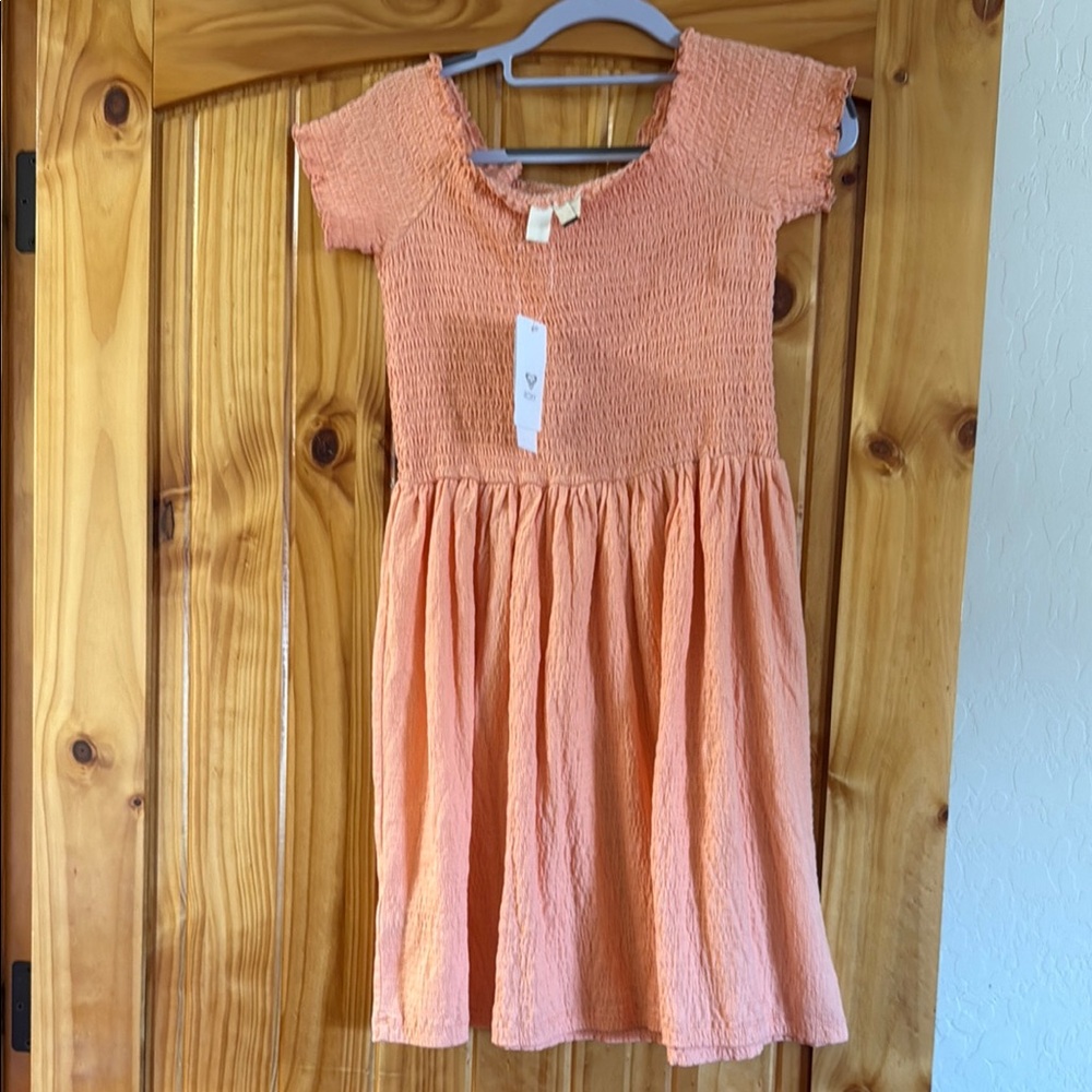 Roxy Girl Kids Peach Dress NWT